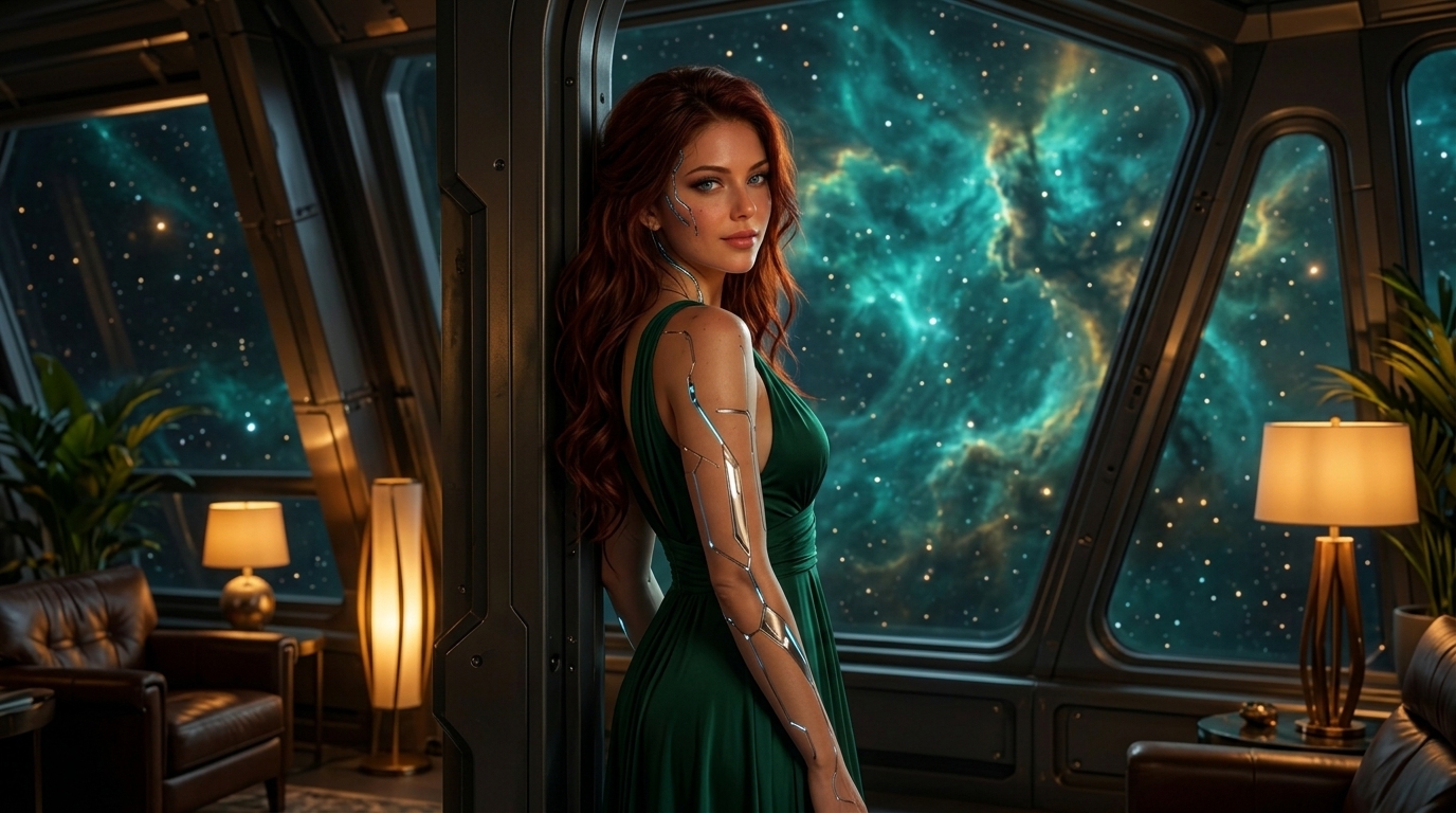 Over the shoulder, stars ahead
